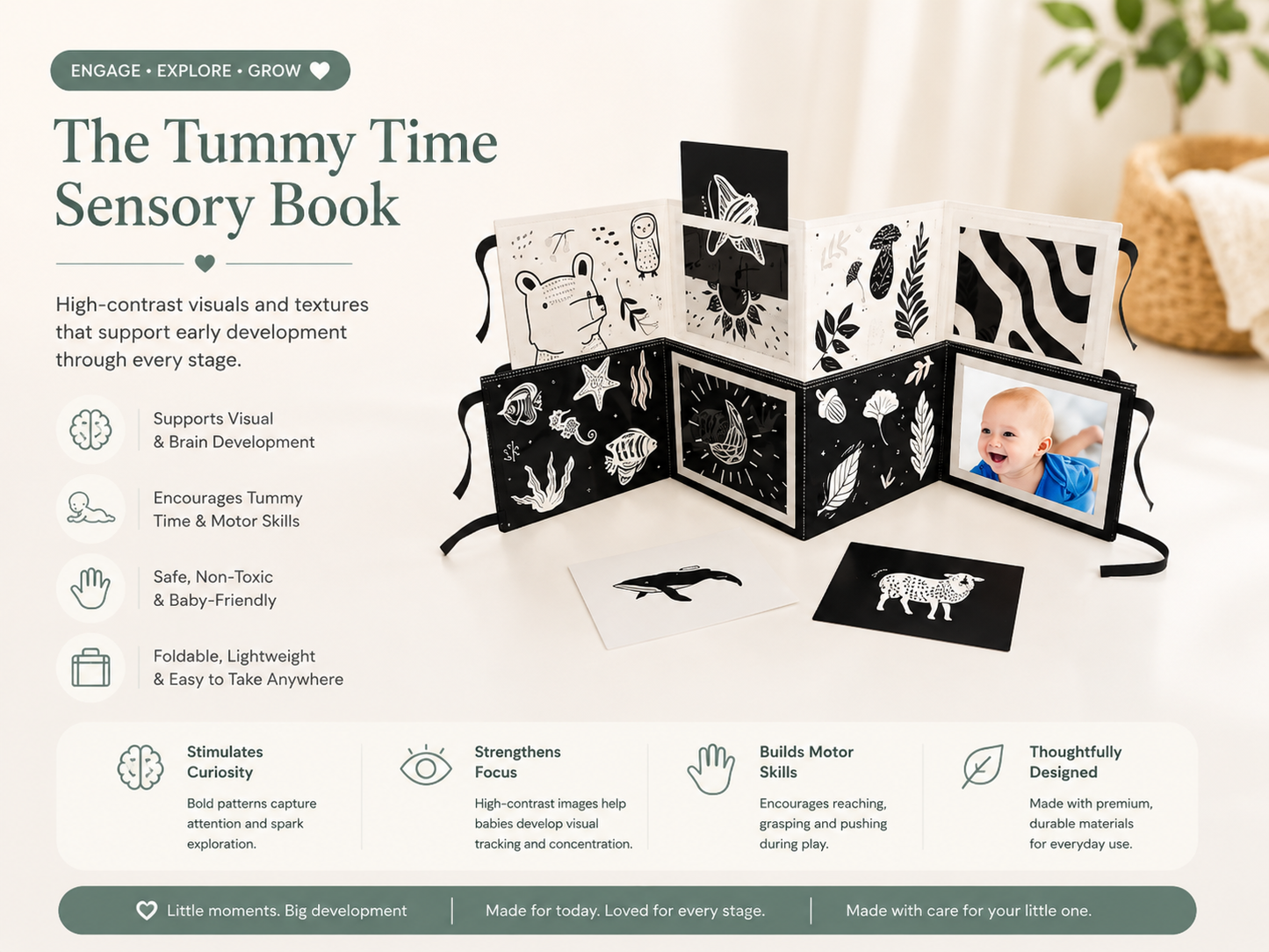 The Tummy Time Sensory Book